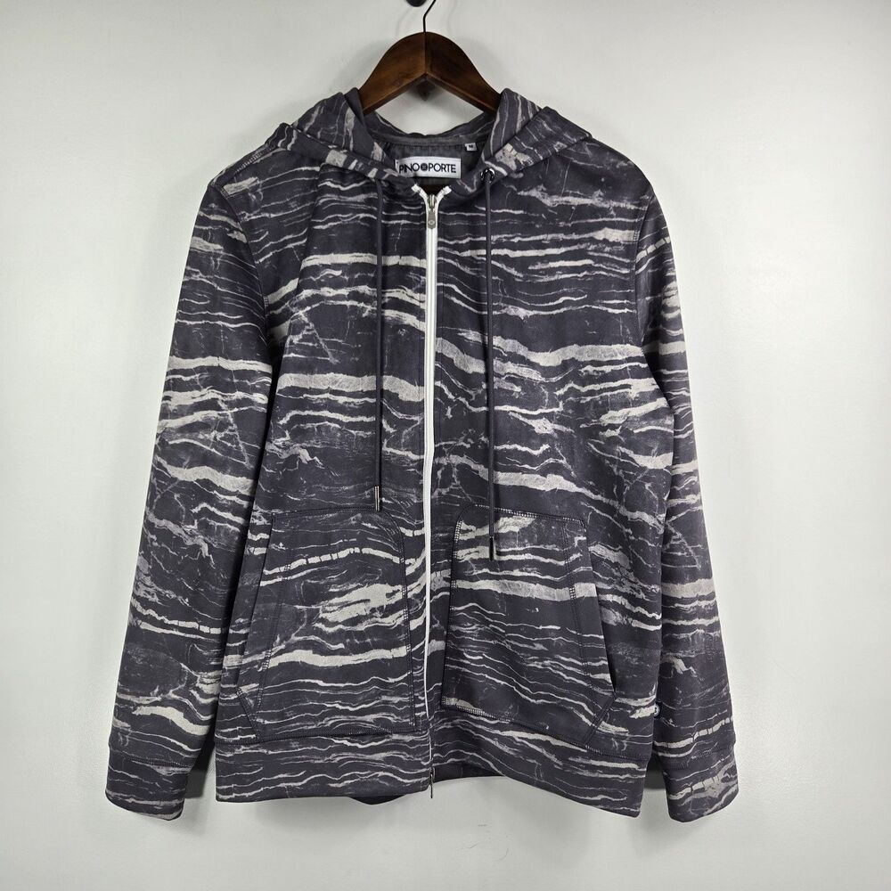 Pino‎ Porte Men's Size Medium Full Zip Marbled Pattern Jacket